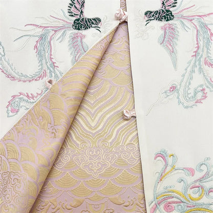 New Chinese Style Tang Clothes Women Tops Jacquard Embroidery Phoenix Qipao Vest Outwear Vintage Hanfu Waistcoat Jacket Big Size