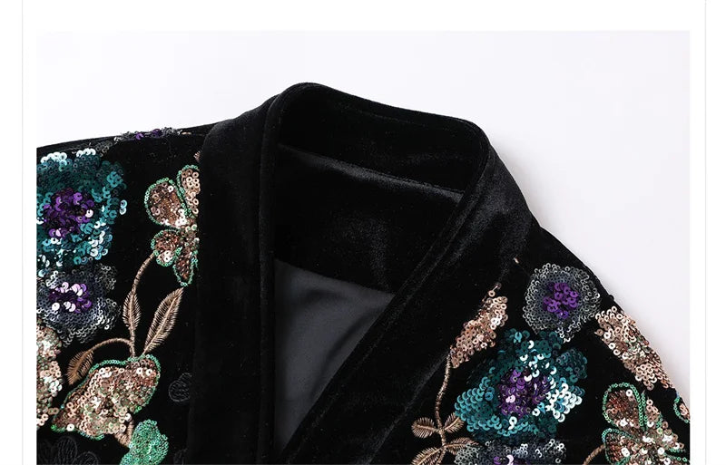 Luxury High-Quality Tang Clothes Jacket Traditional Chinese Qipao Top Hanfu Cardigan Retro Sequin Women's Coat Trendy Outwear