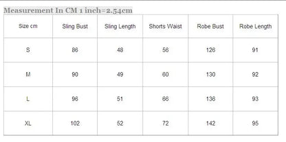 Female 3PCS Pajamas Set Kimono Bathrobe Gown Spring Summer New Sleepwear Strap Top&shorts Lingerie Loose Silk Satin Home Wear