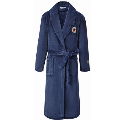 Plus Size 3XL 4XL Couple Flannel Robe Kimono Bathrobe Gown Thickened Coral Fleece Sleepwear Female Long Nightgown Loose Homewear