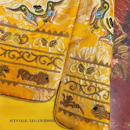 Chinese Style High-Quality Sleeveless Jacket Coat Heavy Embroidery Women's Vest Qipao Top Vintage Classic Cheongsam Waistcoat