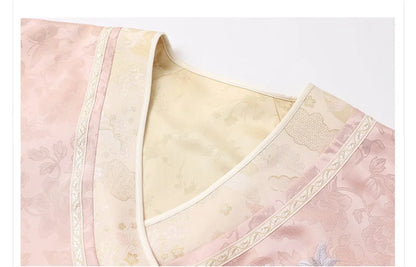 Chinese Style Tang Clothes Jacquard Embroidery Hanfu Cardigan Coat Retro V-Neck Qipao Top Jacket Spring Summer Women's Outwear