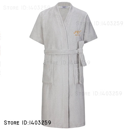 Plus Size 3XL Flannel Robe Kimono Bathrobe Gown Winter New Couple Sleepwear Home Clothes Loose Coral Fleece Nightwear Loungewear